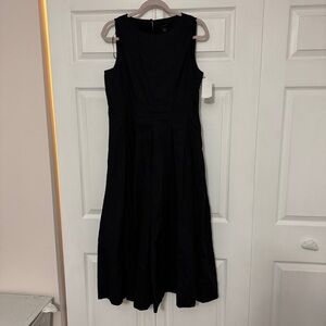 Halogen 100% cotton Black Midi Dress